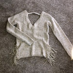 Fringe Buckle Sweater
